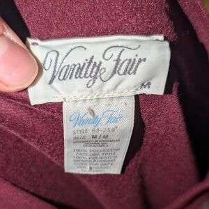 Vanity Fair Burgundy Garment